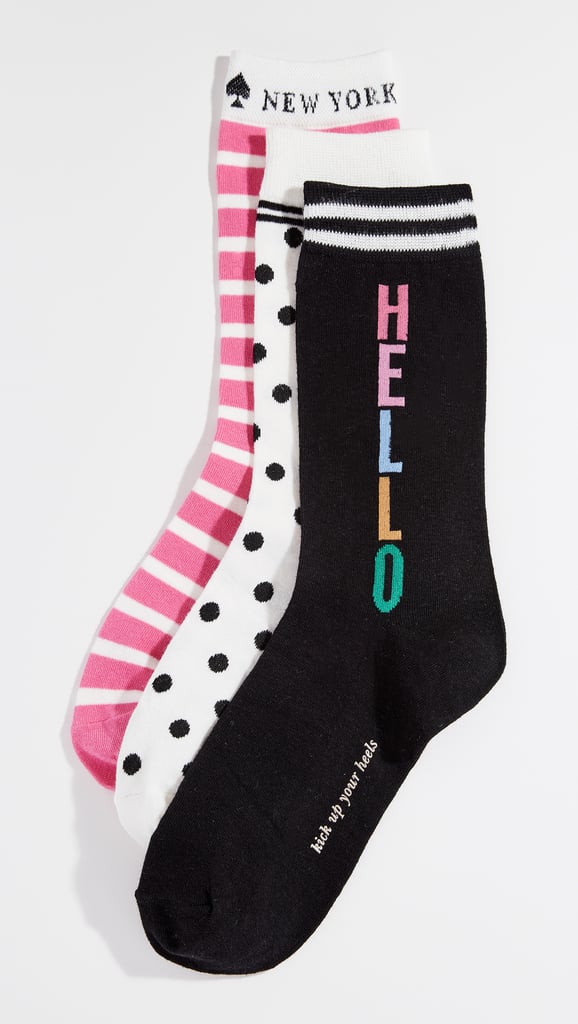 Kate Spade New York Hello Trouser Socks 3 Pack