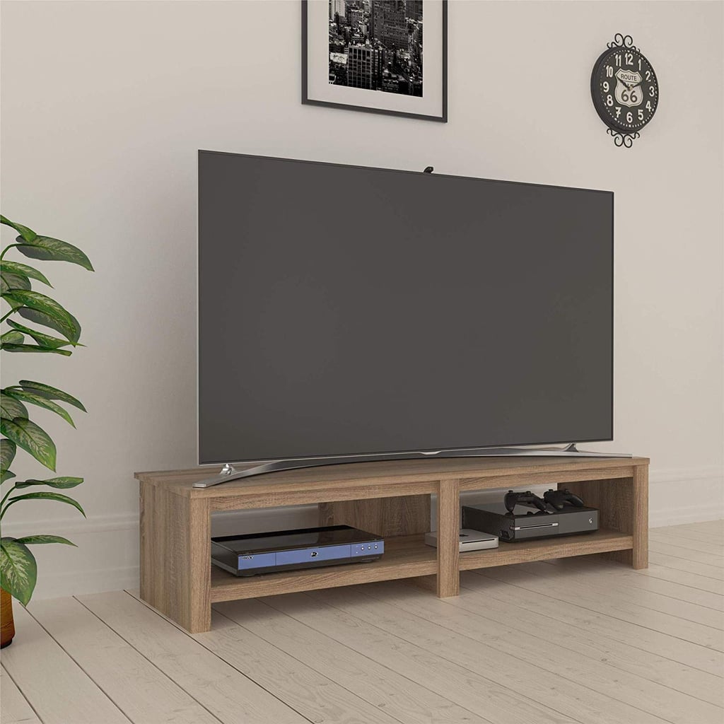 Ameriwood Basics Collection Weathered Oak Parsons TV Stand