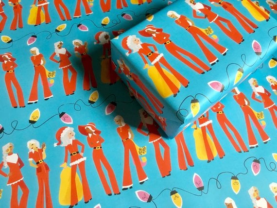Santa Ladies Gift Wrap