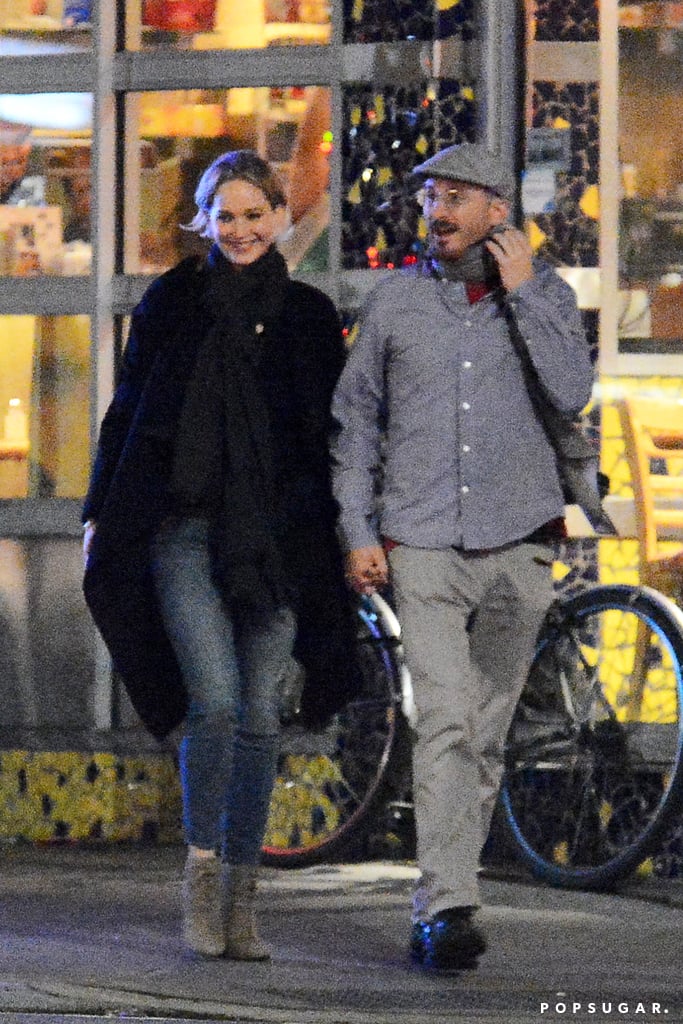Jennifer Lawrence and Darren Aronofsky Kissing in NYC 2016 POPSUGAR Celebrity Photo 3
