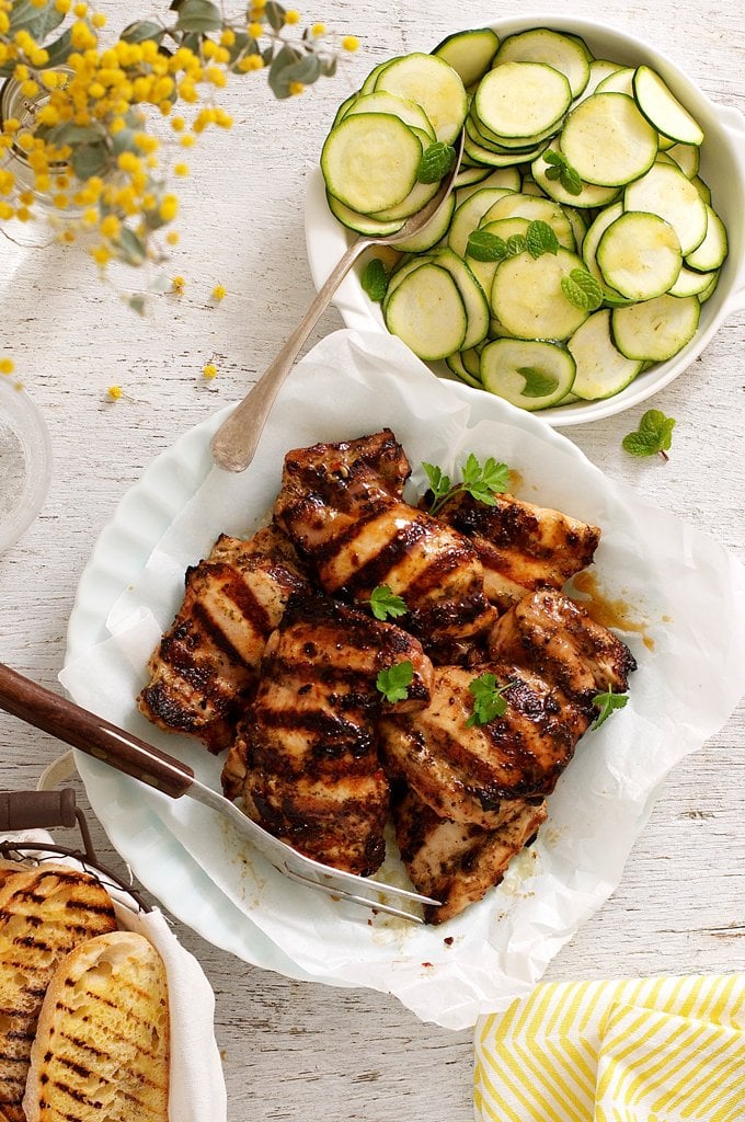 Italian Marinated Grilled Chicken and Zucchini