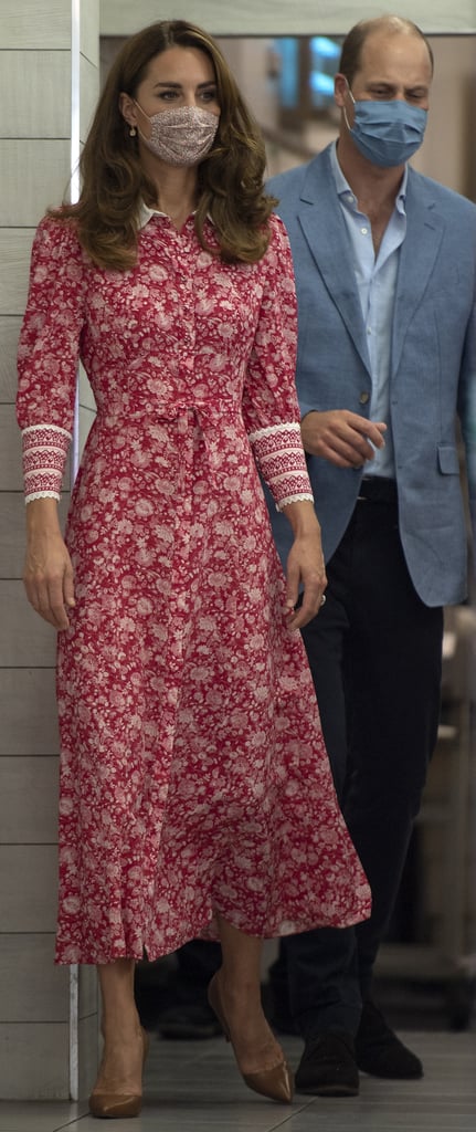 Kate Middleton's Red Dress at Muslim Centre and Beigel Bake