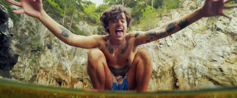 Catch Harry Styles' Long Locks Flowing in the Wind One Last Time in His New  Golden Music Video