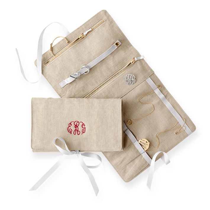 Linen Jewelry Roll ($45)