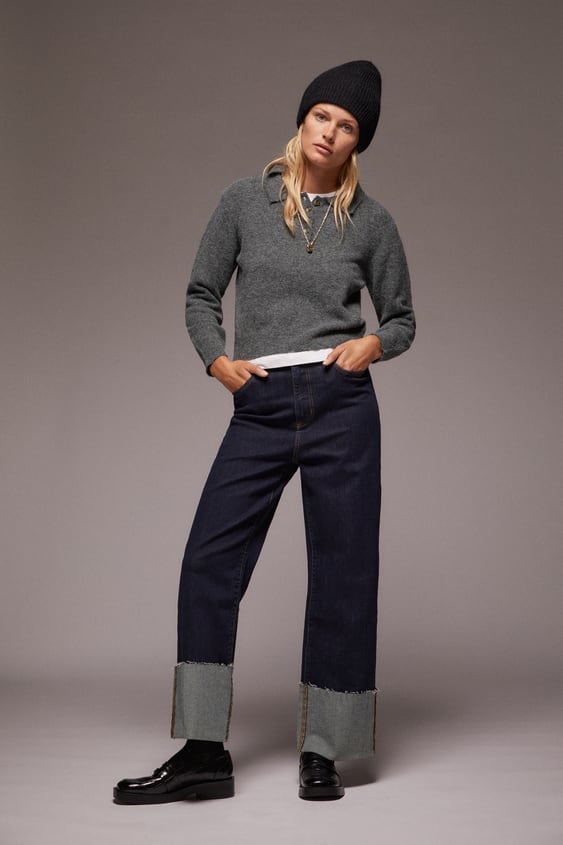 Zara Knit Polo Sweater