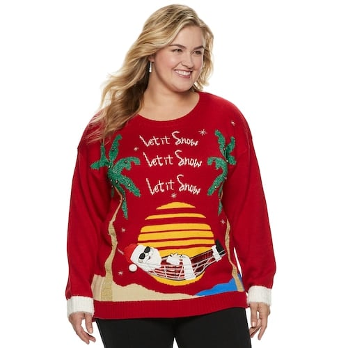kohls ugly christmas sweater womens