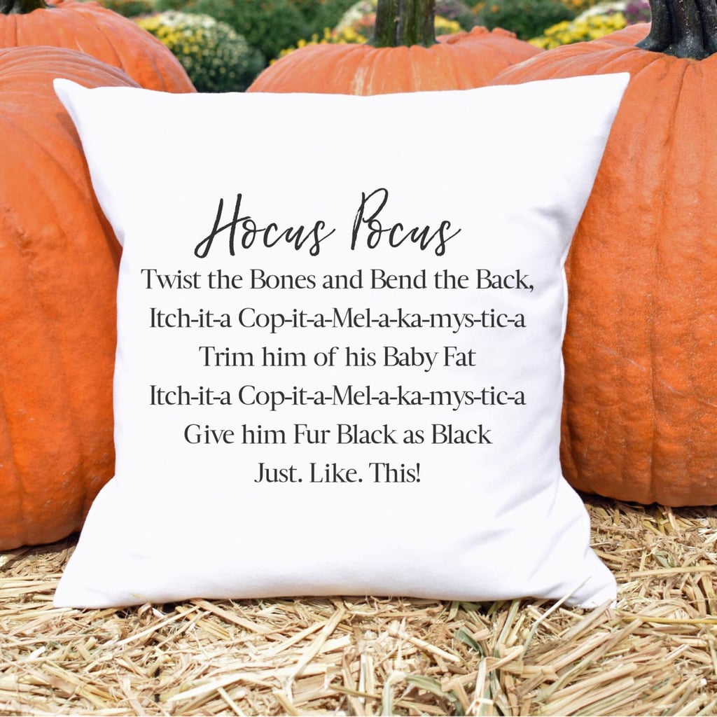 Hocus Pocus Spell Halloween Pillow Cover