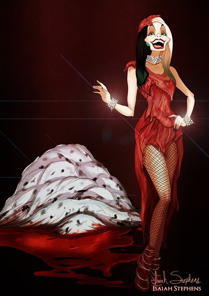 Cruella De Vil As Lady Gaga Disney Villains In Halloween Costumes