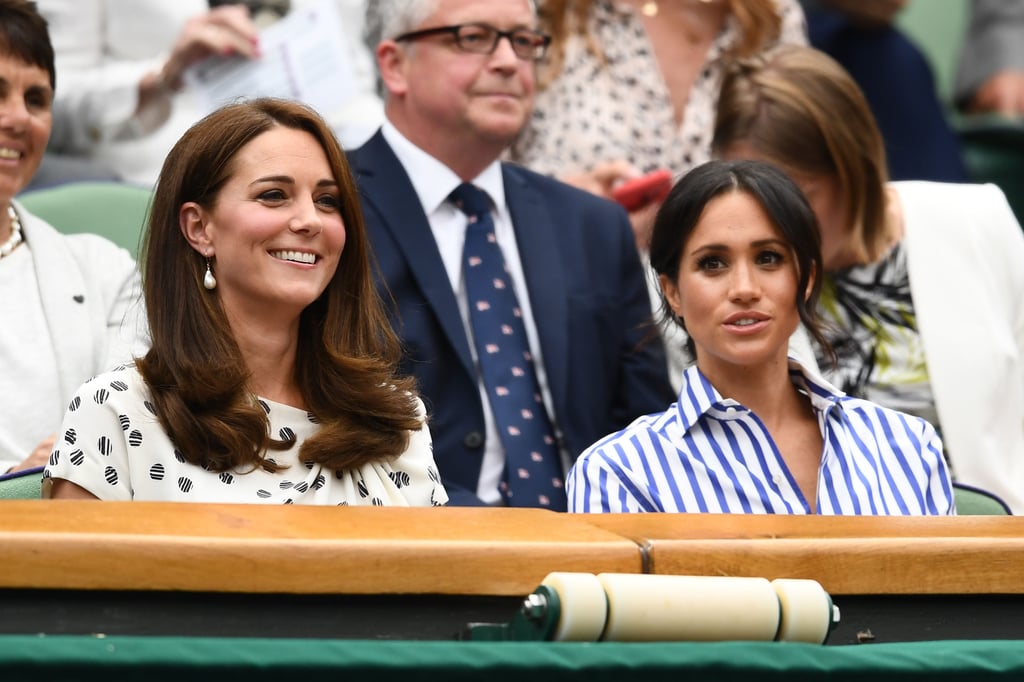 Kate Middleton and Meghan Markle at Wimbledon 2018