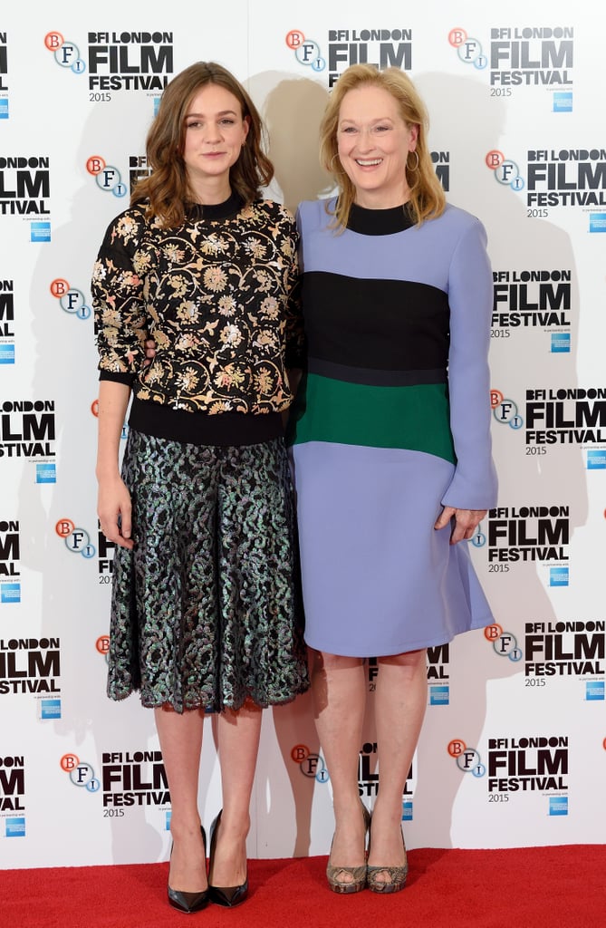Carey Mulligan Meryl Streep Red Carpet October 2015