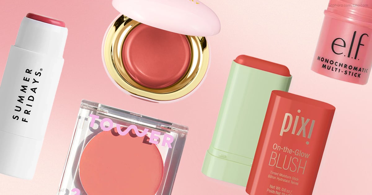 Blush Stick 2-in-1 Cheek and Lip Tint Soft Cream On-the-Go Blush Stick  Blendable for Cheek Makeup，Blush Stick for Cheeks and Lips (Hot Red)