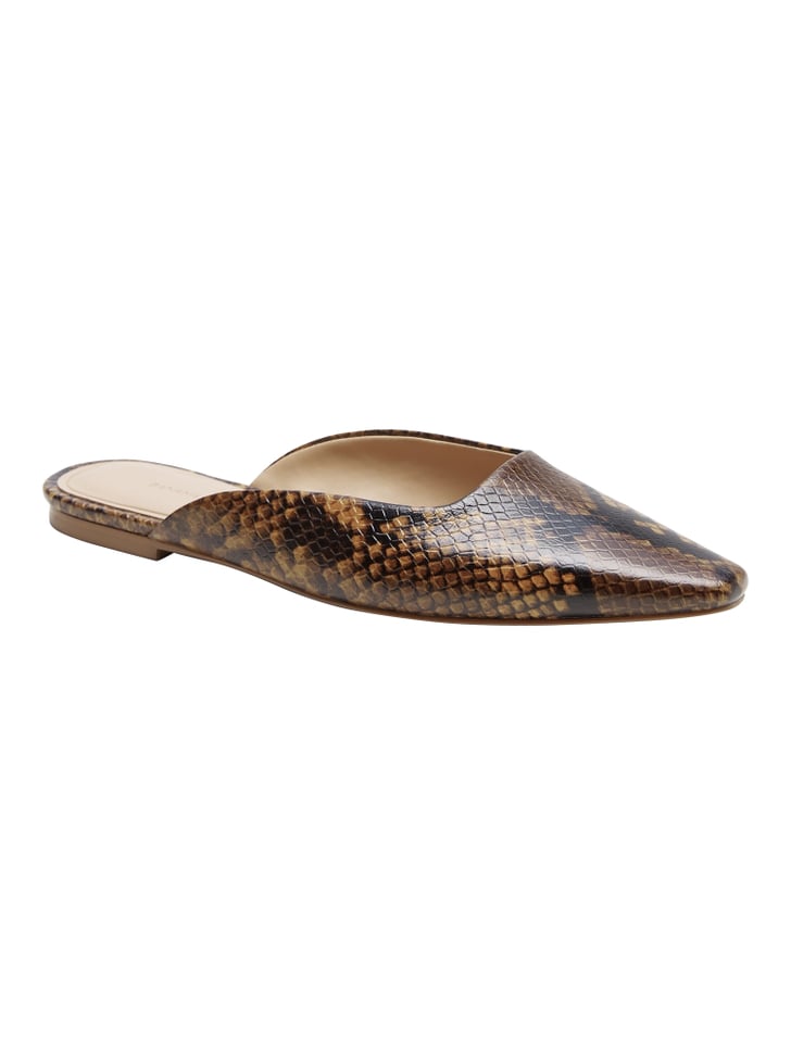 pointed toe mule flat