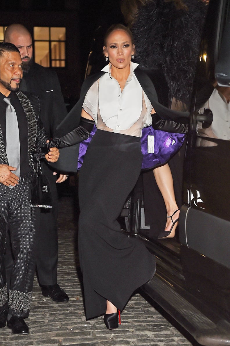 Jennifer Lopez Wearing Ralph Lauren For the 2023 Met Gala Afterparty