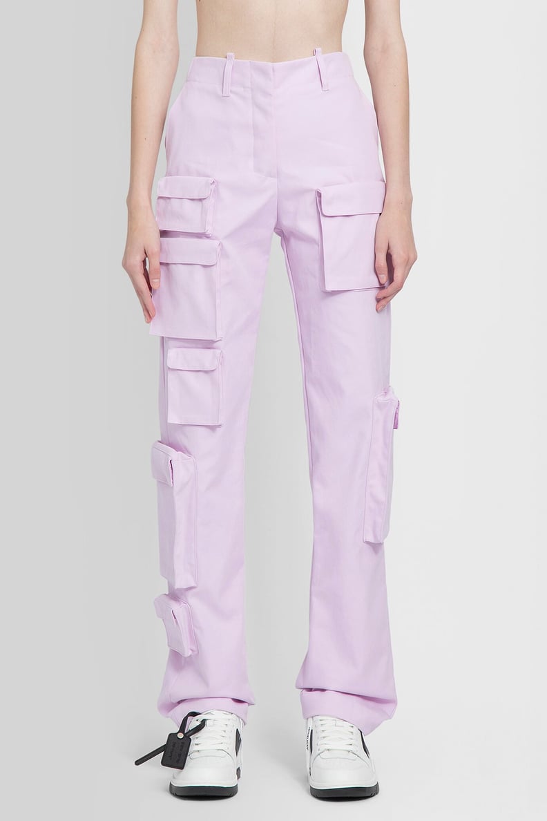 商店梅根·福克斯的粉红色的工装裤