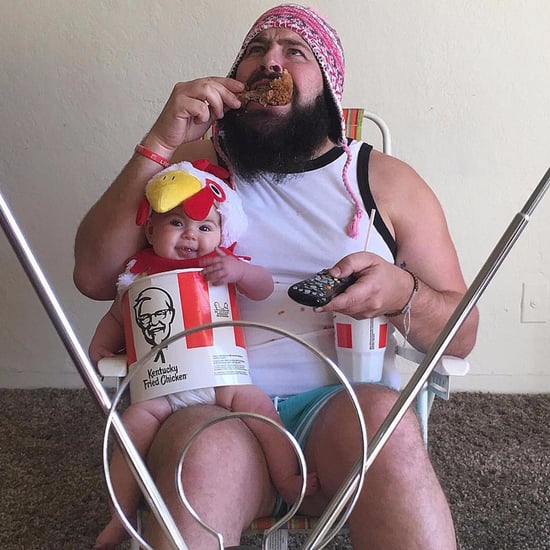 Dad Dresses in Coordinated Costumes With Baby Daughter