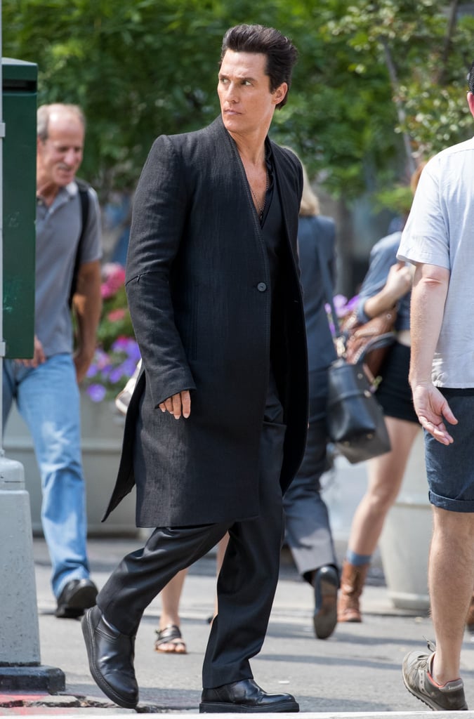 Matthew McConaughey on the Set of Dark Tower Pictures