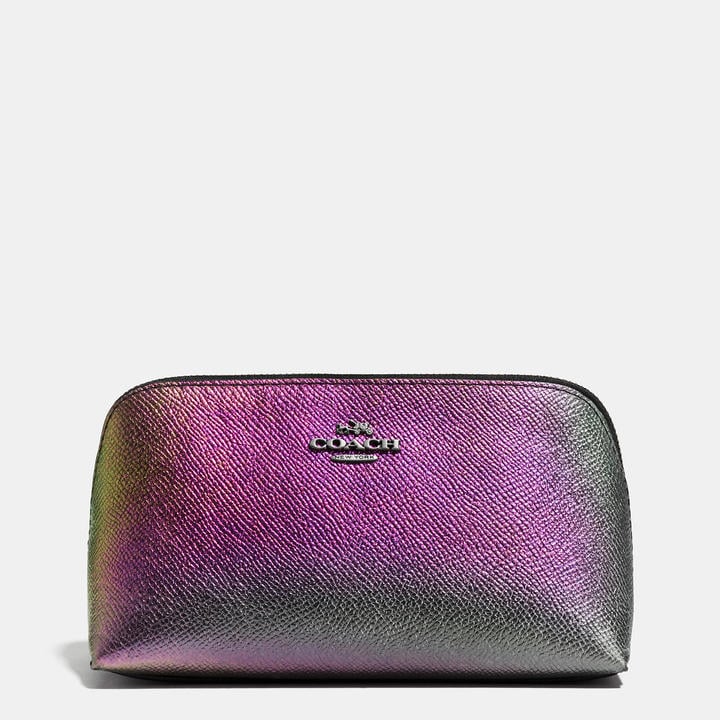 Coach Cosmetic Case 17 In Hologram Leather