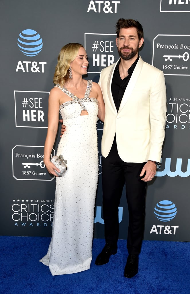 Emily Blunt and John Krasinski at the 2019 Critics' Choice