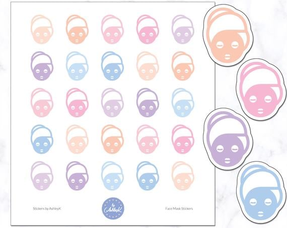 Face Mask Planner Stickers