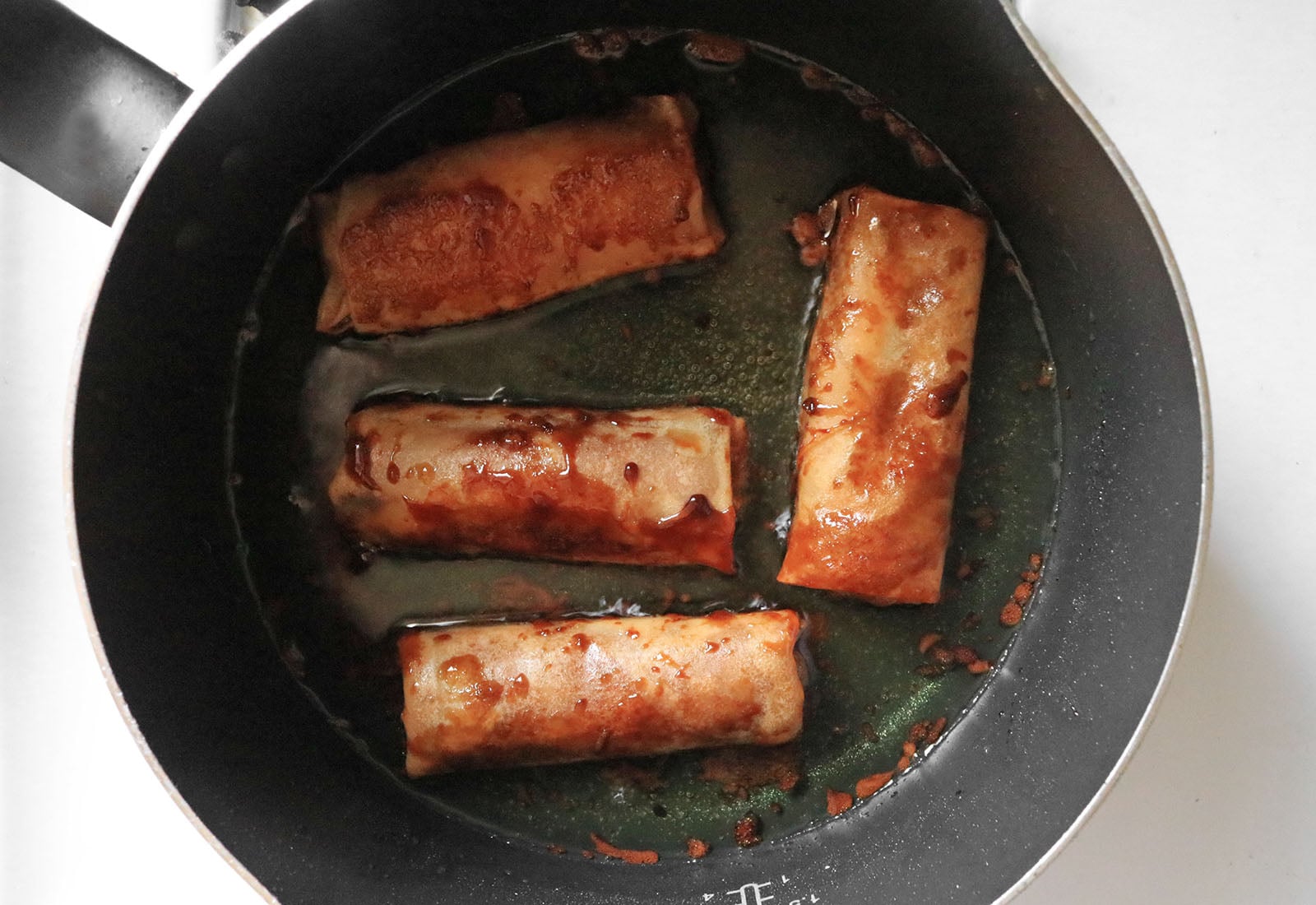 Flip turon until golden brown