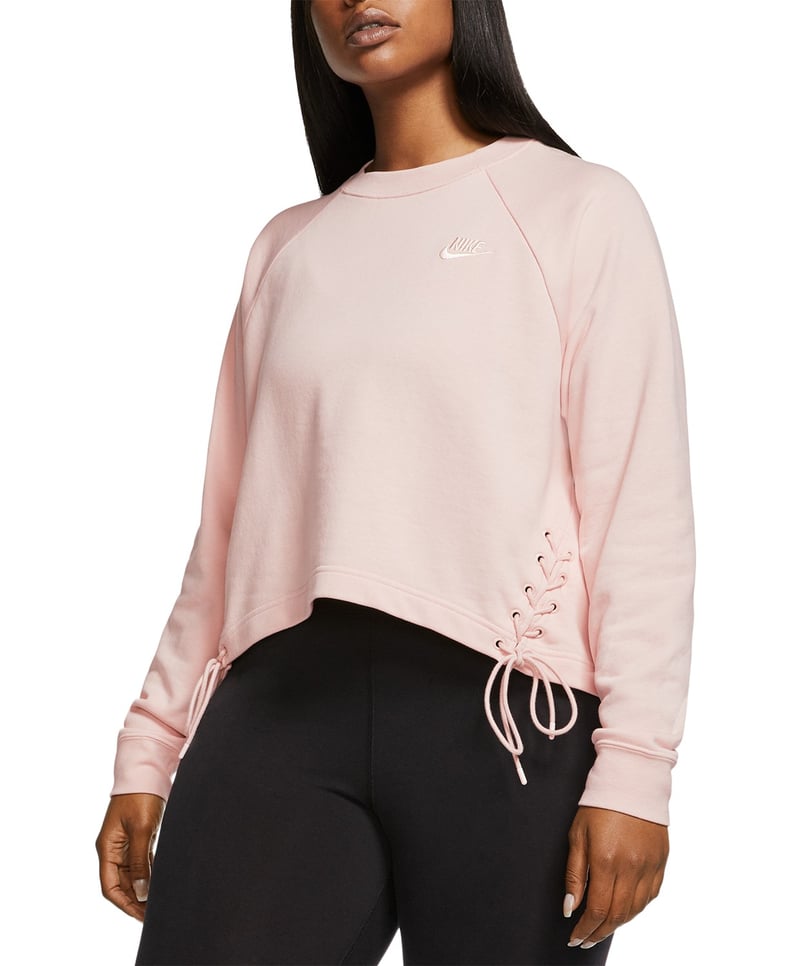 Nike Sportswear Lace-Up Fleece Sweatshirt          Plus Size Sportswear Lace-Up Fleece Sweatshirt    Need Help? Looking To Bu