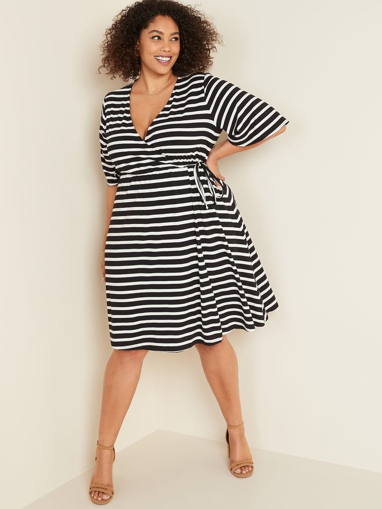 Old Navy Waist-Defined Faux-Wrap Jersey Plus-Size Dress