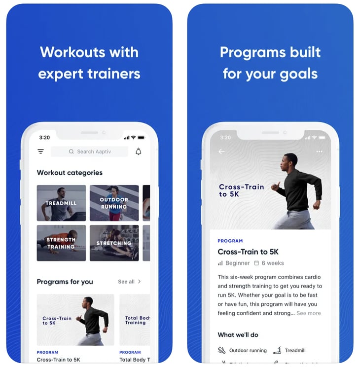 Best Gym Workout App Aaptiv 14 Best Gym Workout Apps POPSUGAR 