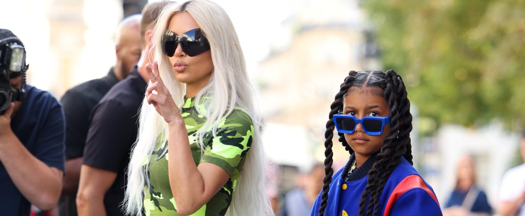 North West's Pastelle Jacket With Kim Kardashian in Paris