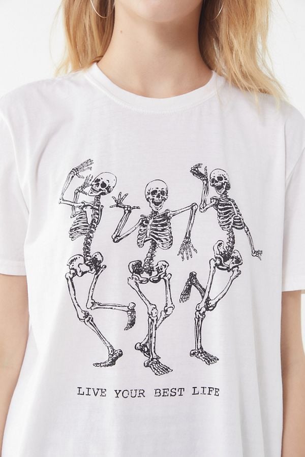 Live Your Best Life Skeleton Tee