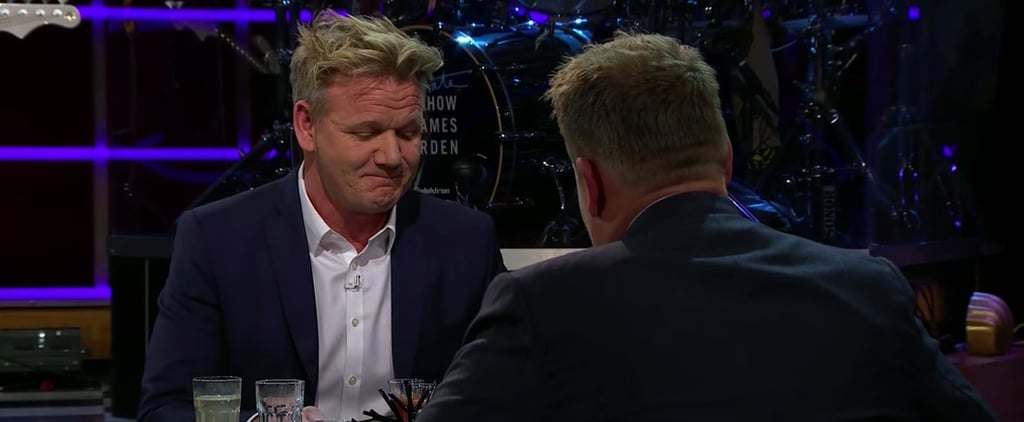 Gordon Ramsay on James Corden "Spill Your Guts" Video