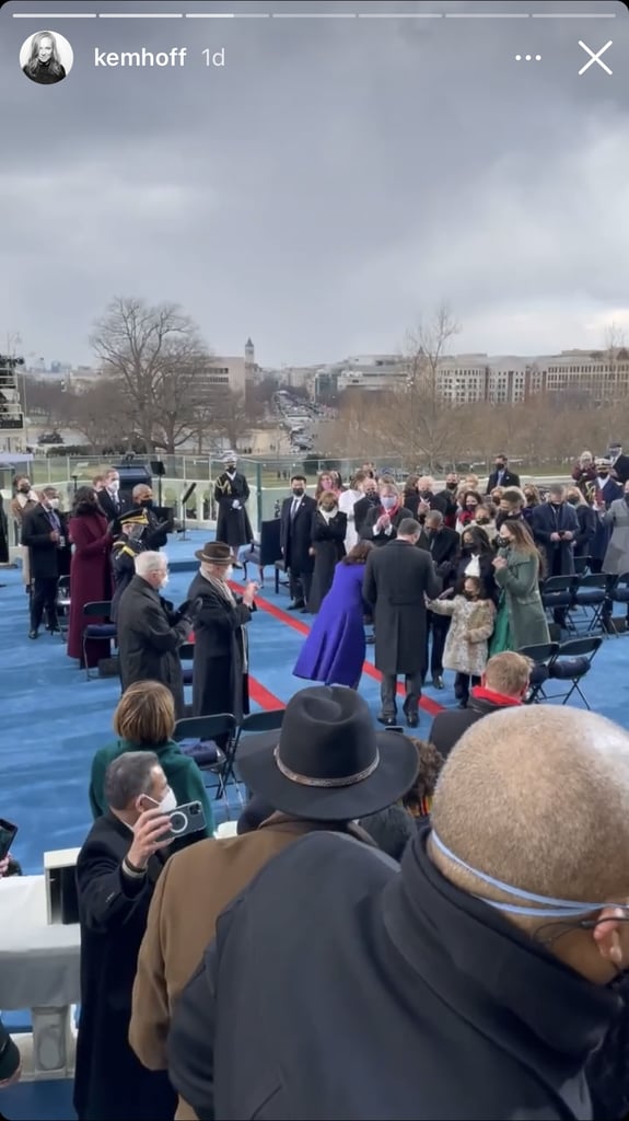 Kerstin Watching Doug Emhoff and Kamala Harris at the Inauguration