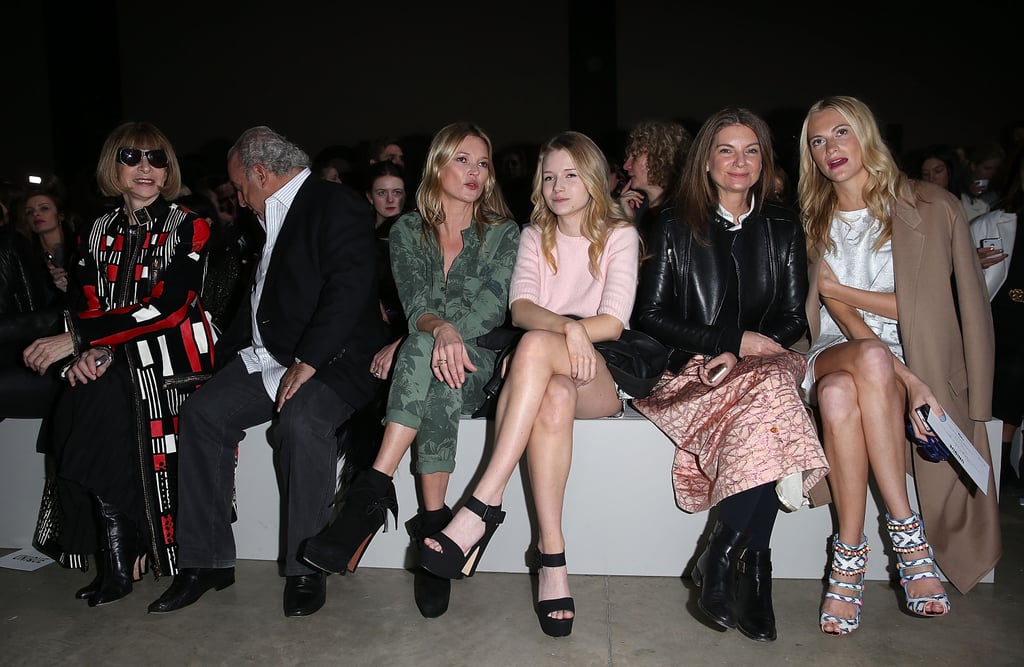 Kate and Lottie attended the Topshop Unique show at London Fashion Week in 2014.