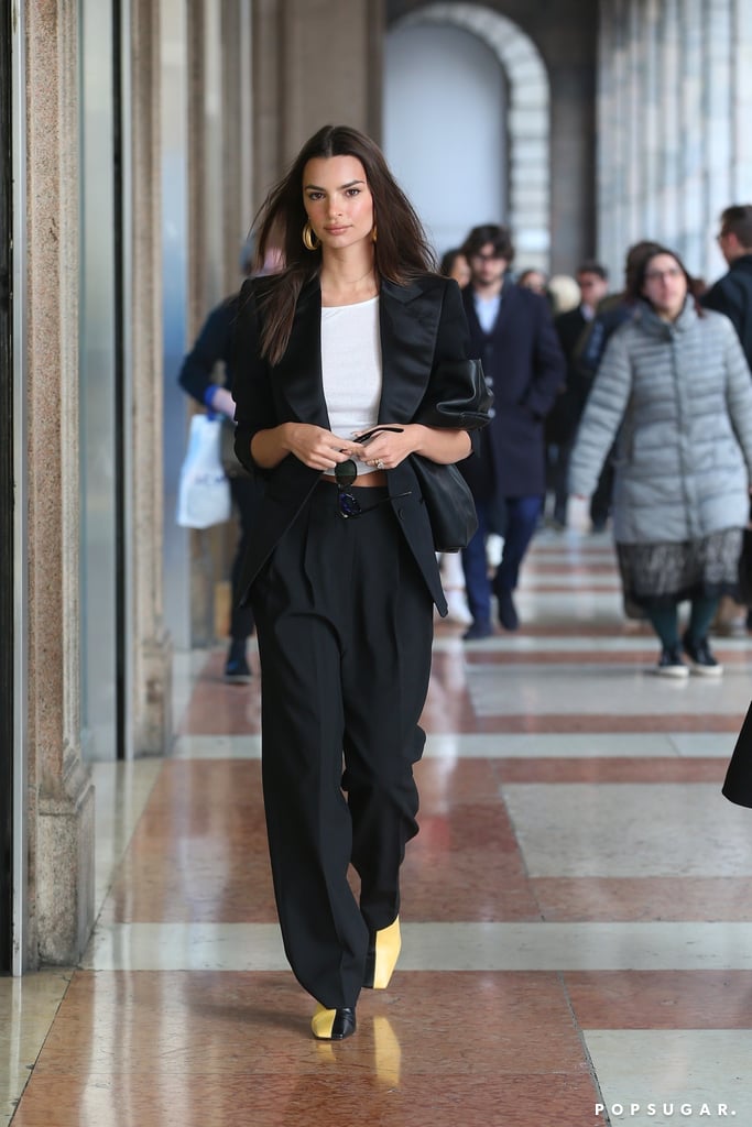 Emily Ratajkowski's Street Style at Milan Fashion Week