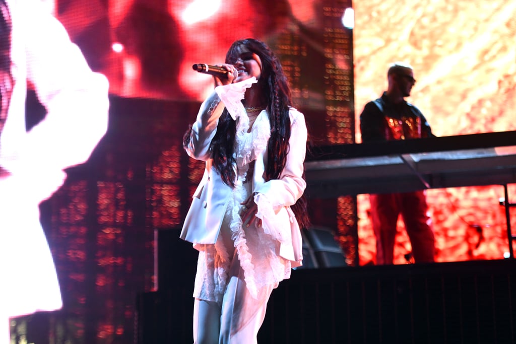 Selena Gomez White Outfit at Coachella 2019