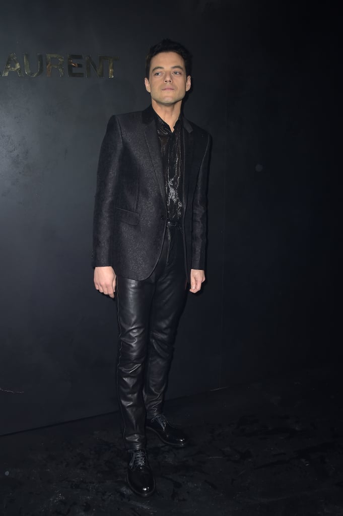 Rami Malek at the Saint Laurent Paris Fashion Week Show