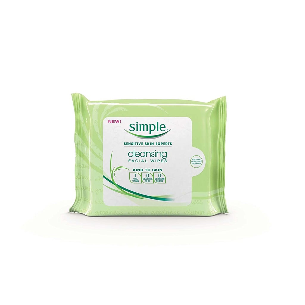 "Working out with makeup on can lead to clogged pores. I keep wipes with me so it's simple to take my makeup off before a workout."
Adriana recommends: Simple Skincare Cleansing Facial Wipes ($6)