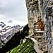 Cliffside Restaurant in Swiss Alps