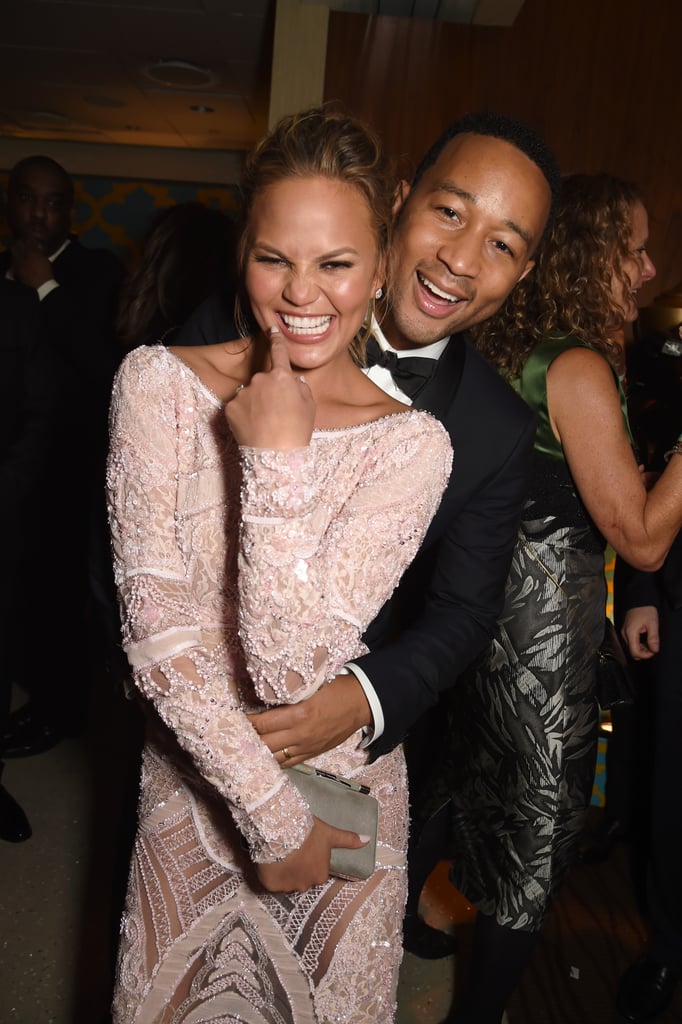 John Legend and Chrissy Teigen couldn't keep their hands off each other during the HBO event.