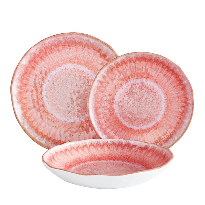 Sea Splash Coral Melamine Dinnerware