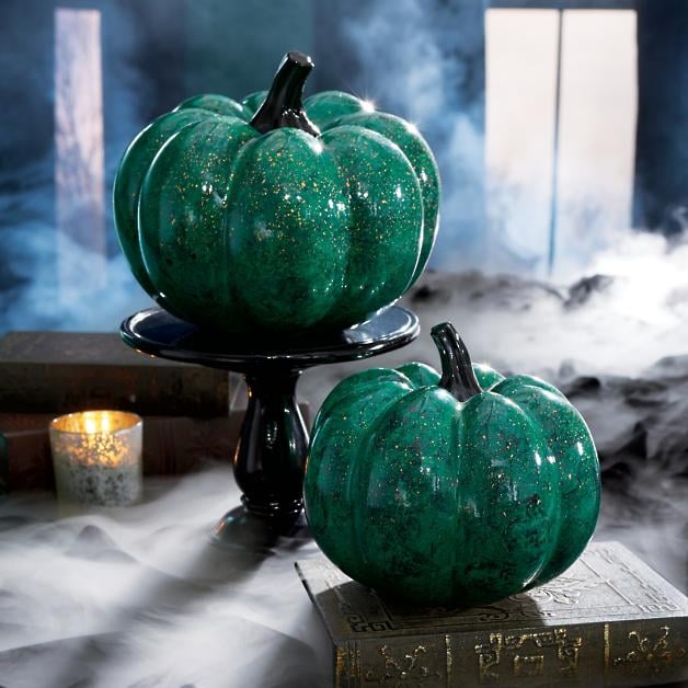 Green Marble Pumpkins