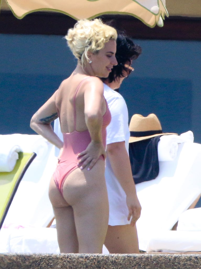 Lady Gaga Wearing Swimsuit in Mexico After Breakup July 2016