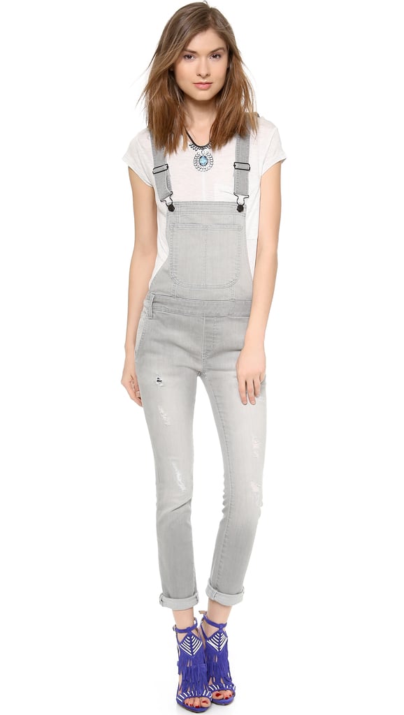 Black Orchid gray skinny overalls ($174)