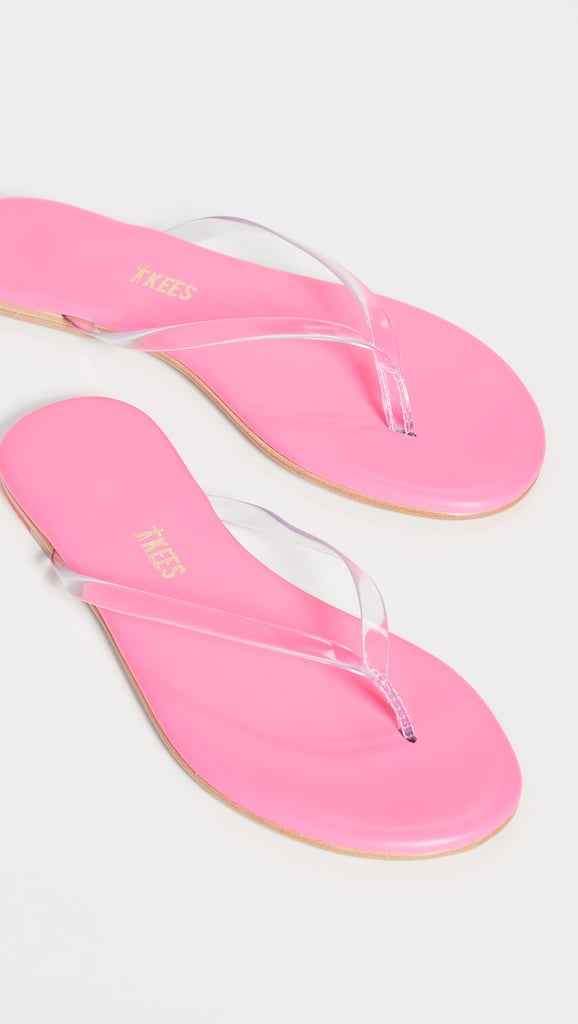 tkees clear flip flops