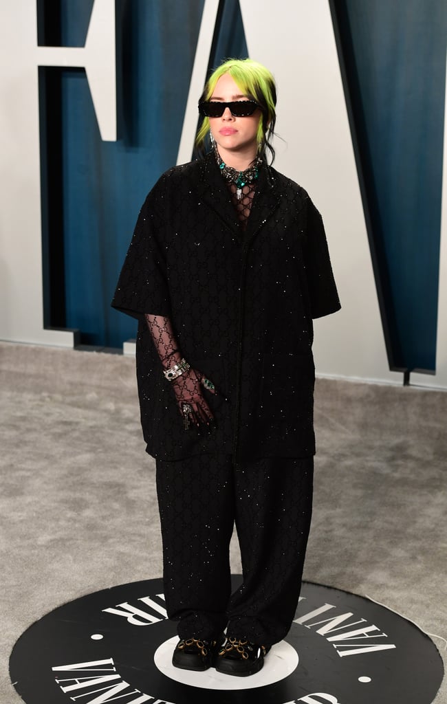 Billie Eilish Wearing Gucci at the 2020 Vanity Fair Oscars Afterparty