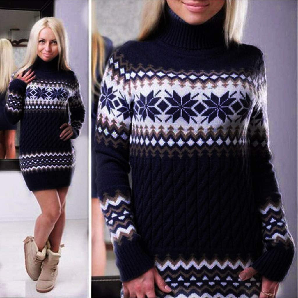 Snowflake Printed Mini Dress Best Winter Dresses on Amazon Under 50