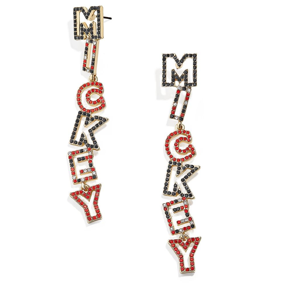 ShopDisney x BaubleBar Mickey Mouse Lettering Earrings