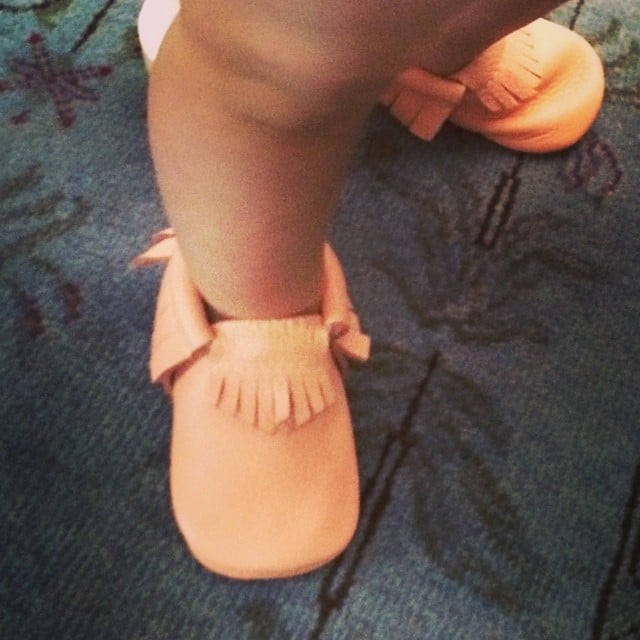 Busy Philipps couldn't get enough of Cricket's moccasins that she found on Shark Tank.
Source: Instagram user busyphilipps