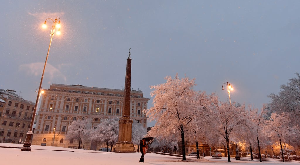 Rome Snow Photos