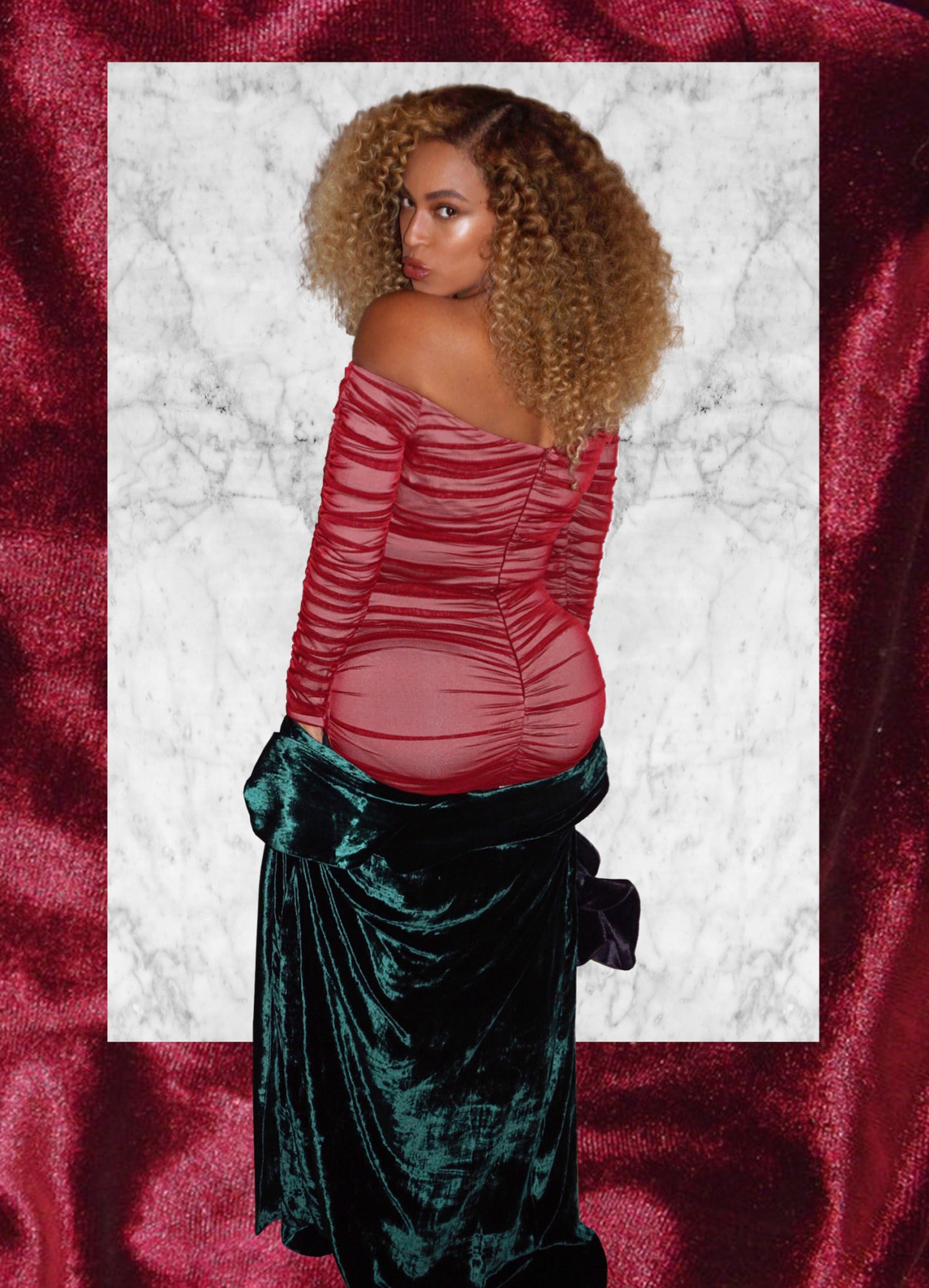 Beyonce's Ruched Silk House of CB Red Dress | PS Fashion