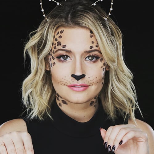 simple cheetah makeup